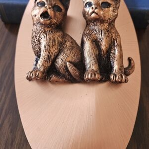 Vintage Unique Copperama Kittens Wall Hanging 10×3.5